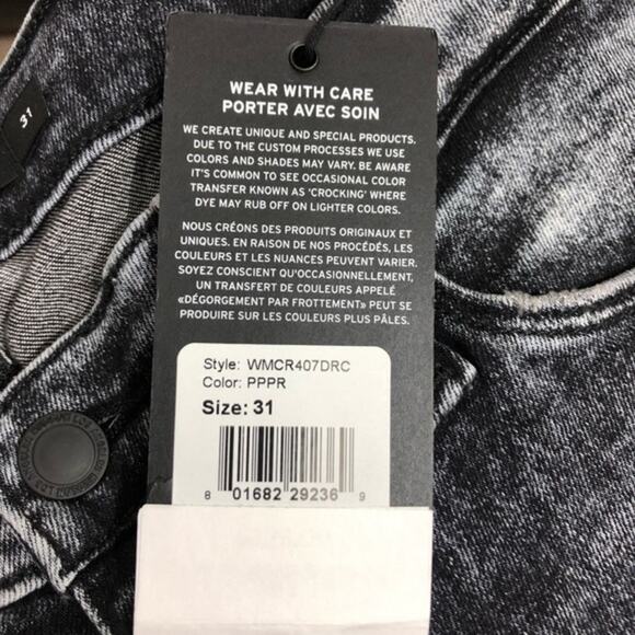 Hudson Nico Super Skinny Crop Jeans in Pepper Size 31 NWT - Picture 10 of 14